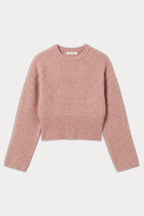 THE CHUNKY KNIT SWEATER DUSTY BLUSH