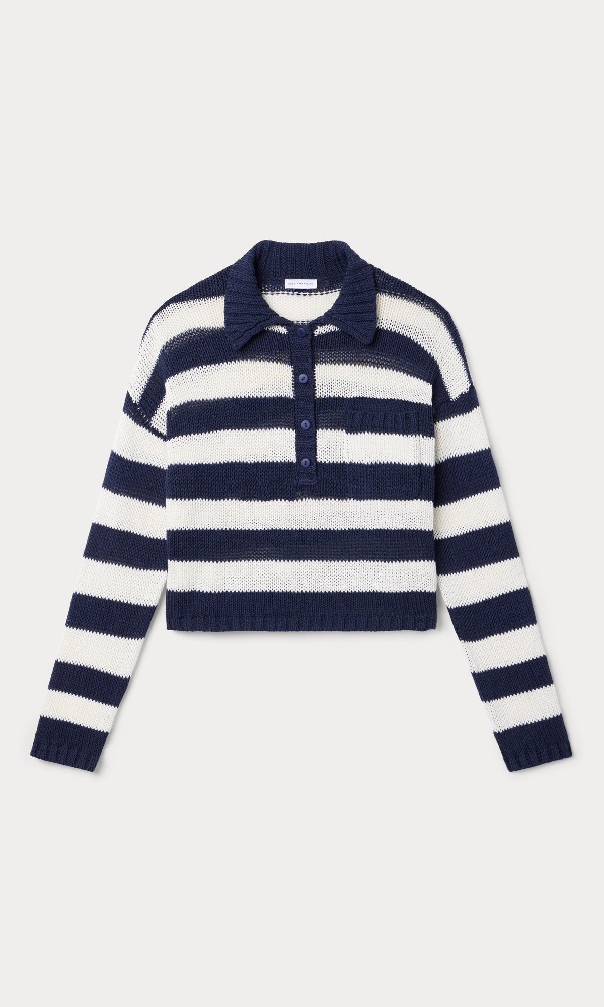 THE HARBOR SWEATER HORIZON INK STRIPE