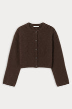 THE CHUNKY KNIT CARDIGAN ESPRESSO