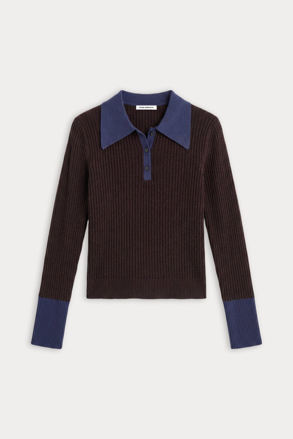 THE KNIT POLO SWEATER ESPRESSO