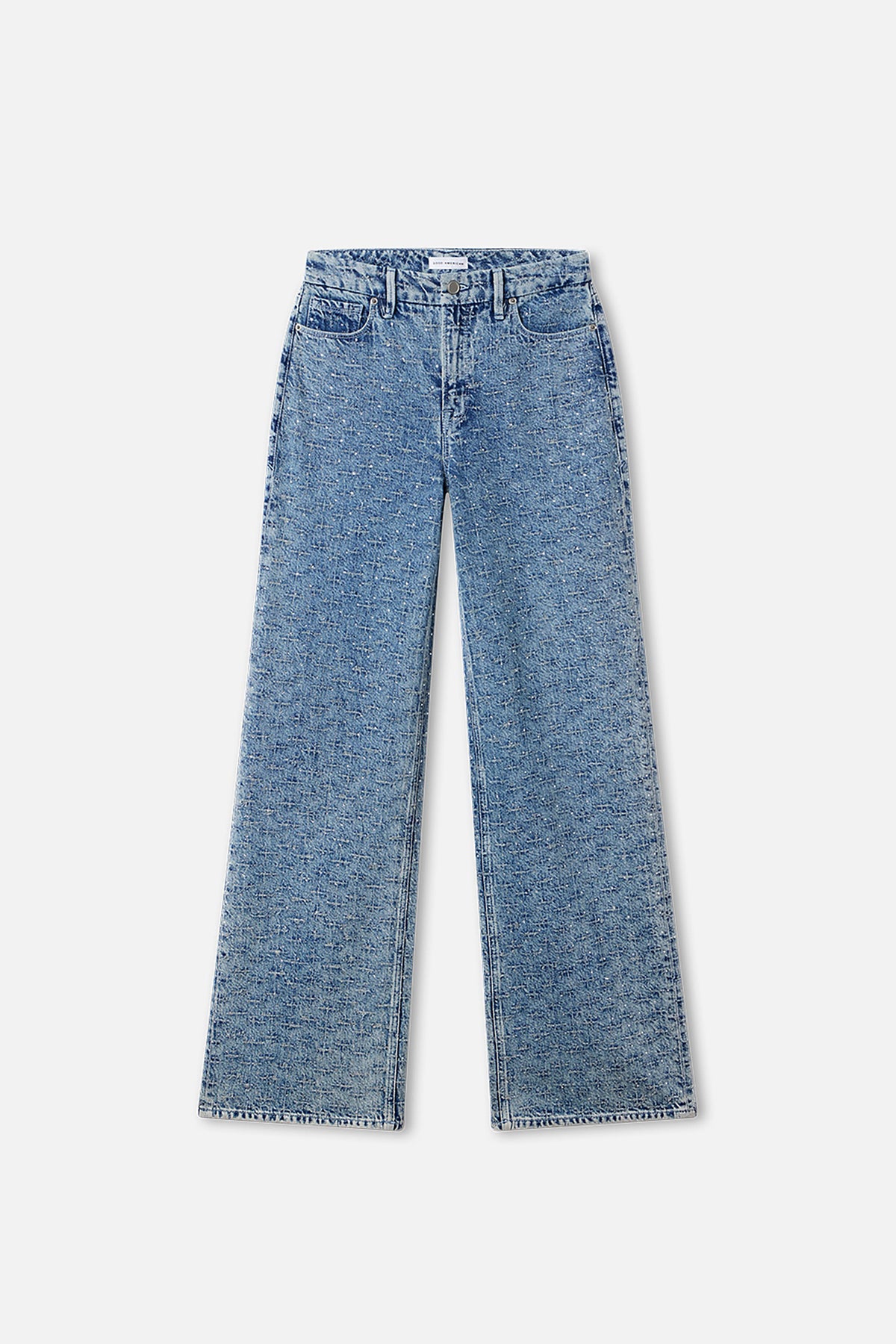 GOOD SKATE WIDE CRYSTAL JEANS INDIGO1070