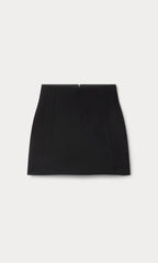 SOFT STRETCH PONTE MINI SKIRT BLACK001