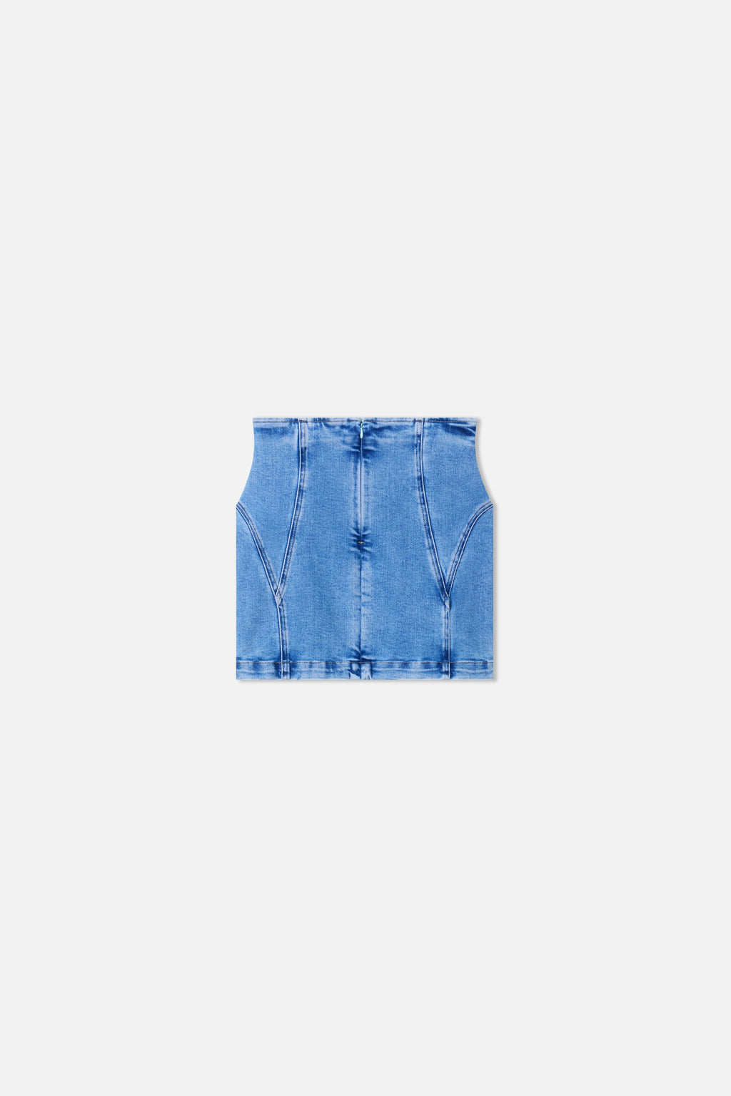 DOLLY LACE UP MINI SKIRT INDIGO1090