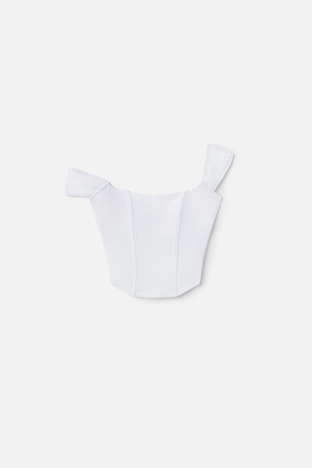 DOLLY SUPER STRETCH CORSET TOP WHITE001