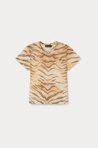 MESH BABY TEE BROWN TIGER