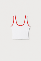 SUPER STRETCH RINGER TANK FLAMING HOT