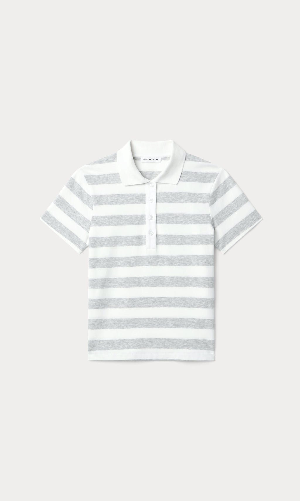 THE EASY POLO SUMMER STRIPE GREY
