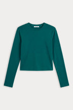 THE LONG SLEEVE BABY TEE FOREST GREEN