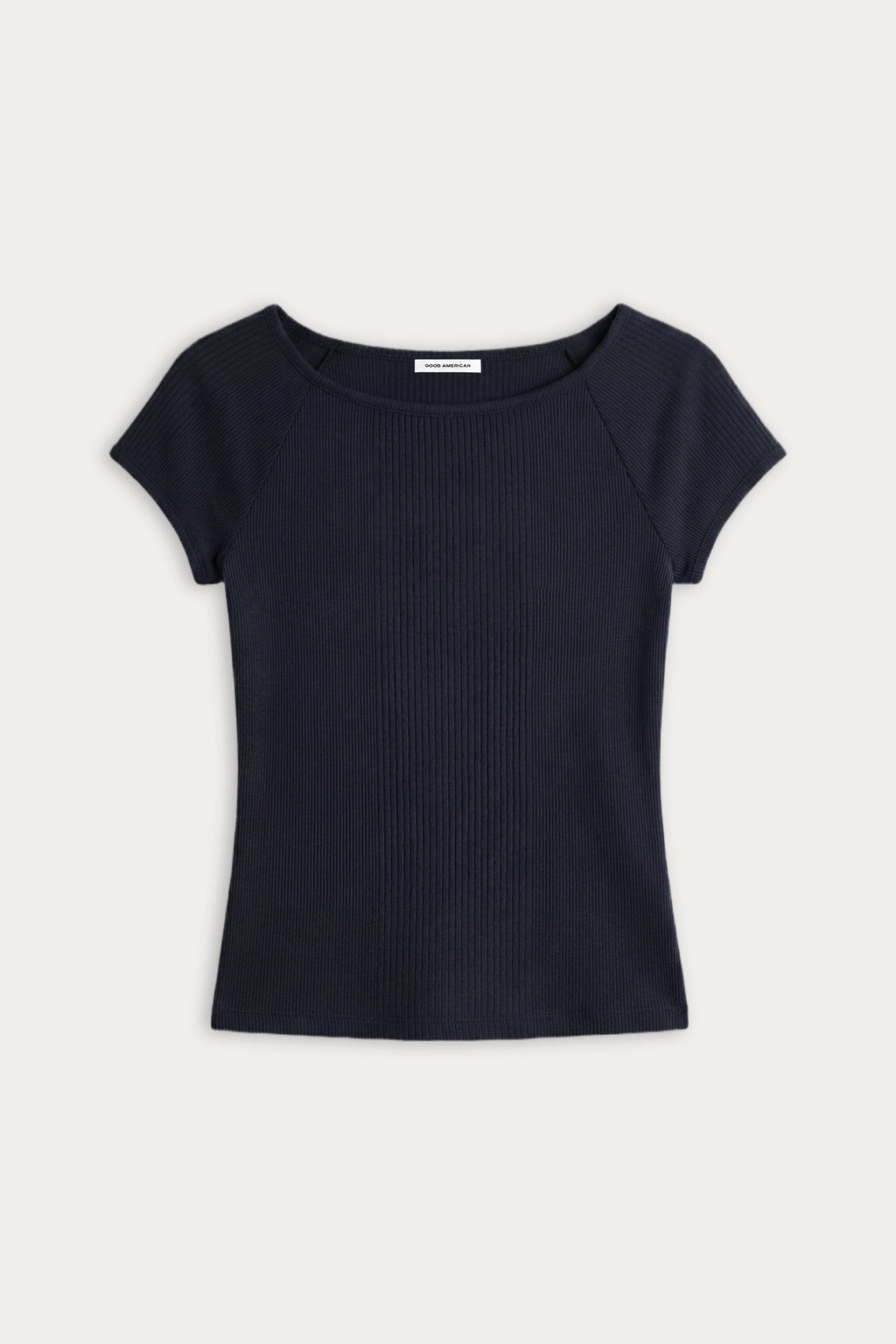 THE VARIEGATED RIB TOP NEW NAVY002