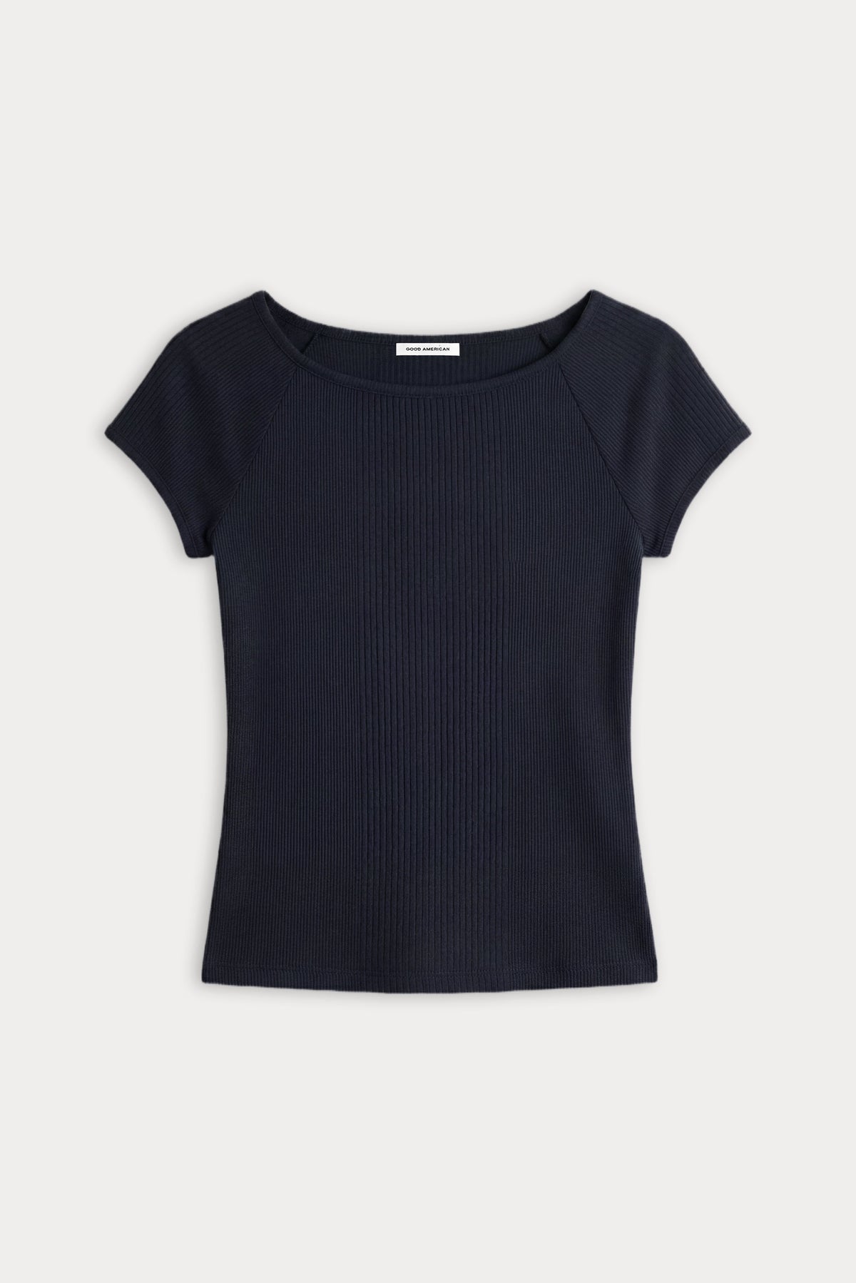THE VARIEGATED RIB TOP NEW NAVY002
