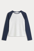 THE LONG SLEEVE RAGLAN TEE CHALK