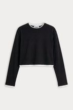 THE LONG SLEEVE LAYERED TEE BLACK