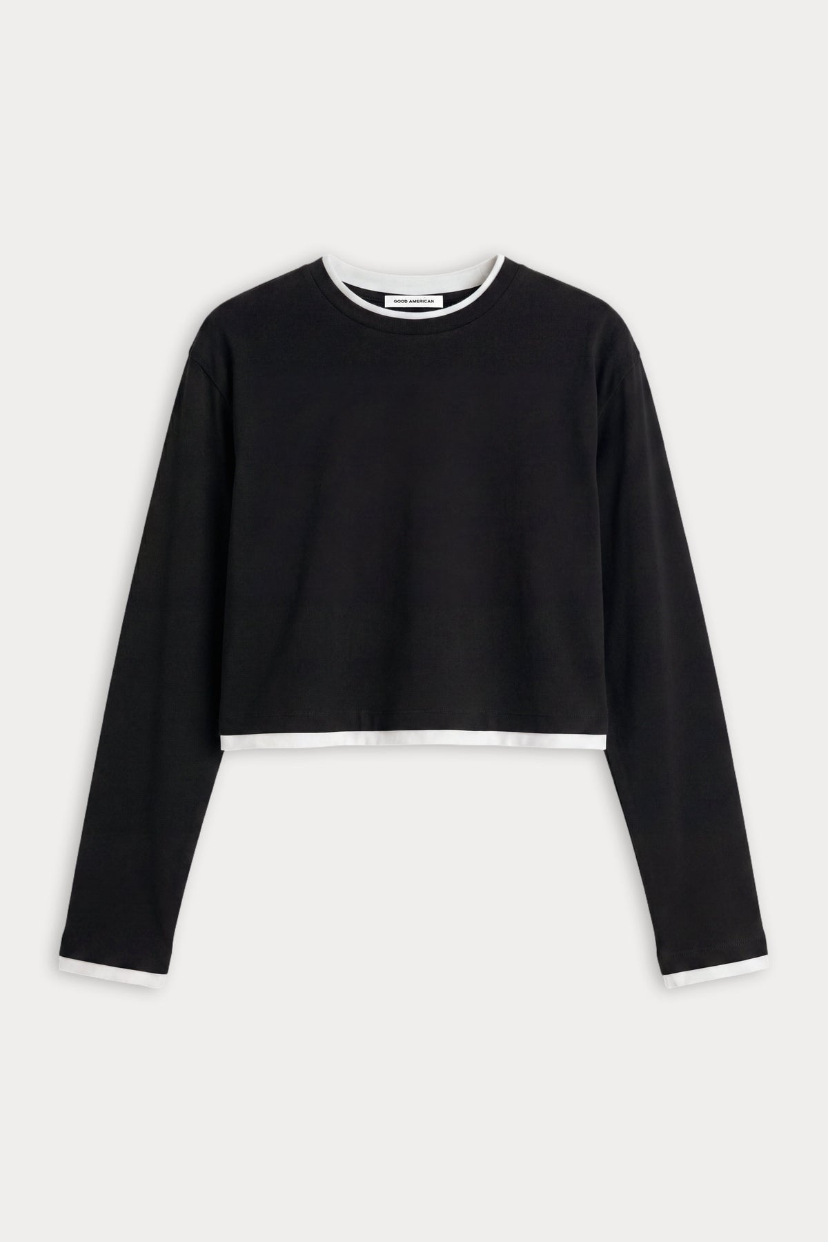 THE LONG SLEEVE LAYERED TEE BLACK