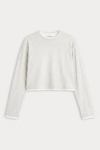 THE LONG SLEEVE LAYERED TEE VINTAGE GREY