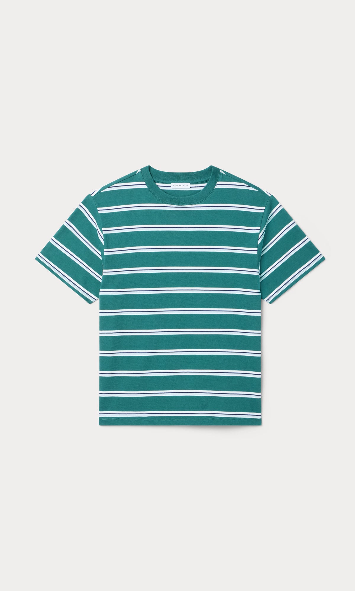 THE OVERSIZED TEE HARBOR STRIPE DEEP TEAL