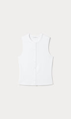 THE RIB SPLAY TOP WHITE