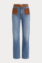 GOOD PETITE TRUE STRAIGHT JEANS CREST