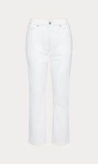 VINTAGE STRAIGHT ANKLE JEANS WHITE001
