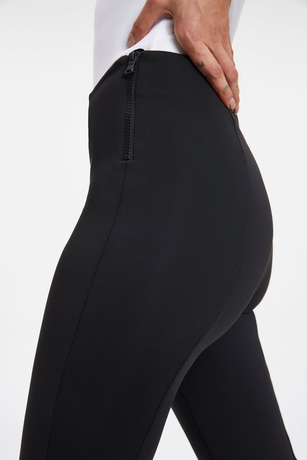 GOOD WAIST SCUBA PANTS BLACK001