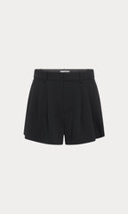 LUXE SUITING TROUSER SHORT BLACK001