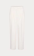 LUXE SUITING HIGH-RISE CROPPED WIDE LEG TROUSER SOFT SHELL
