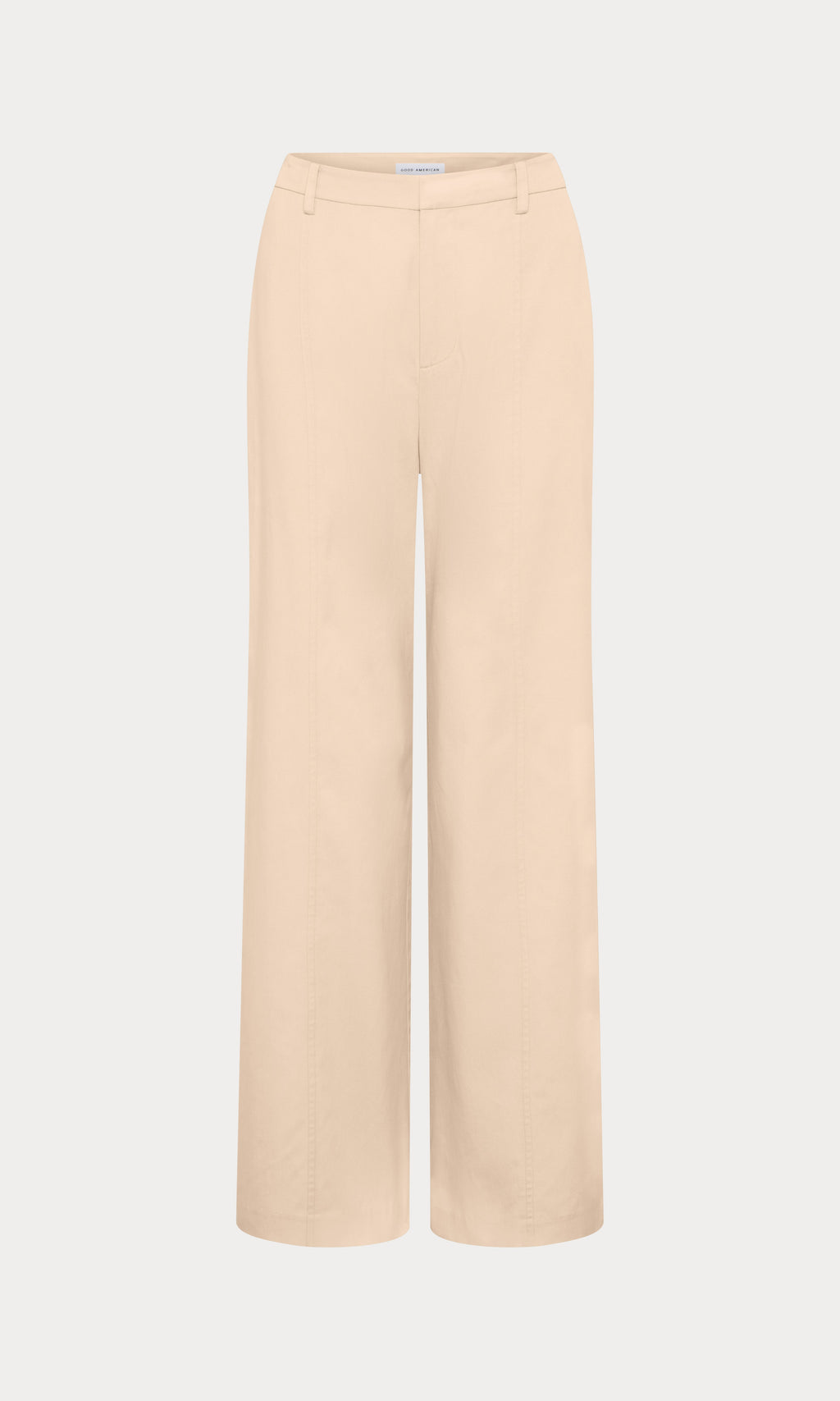 THE SEAMED WIDE LEG TROUSER LIGHT TAUPE