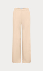 THE SEAMED WIDE LEG TROUSER LIGHT TAUPE