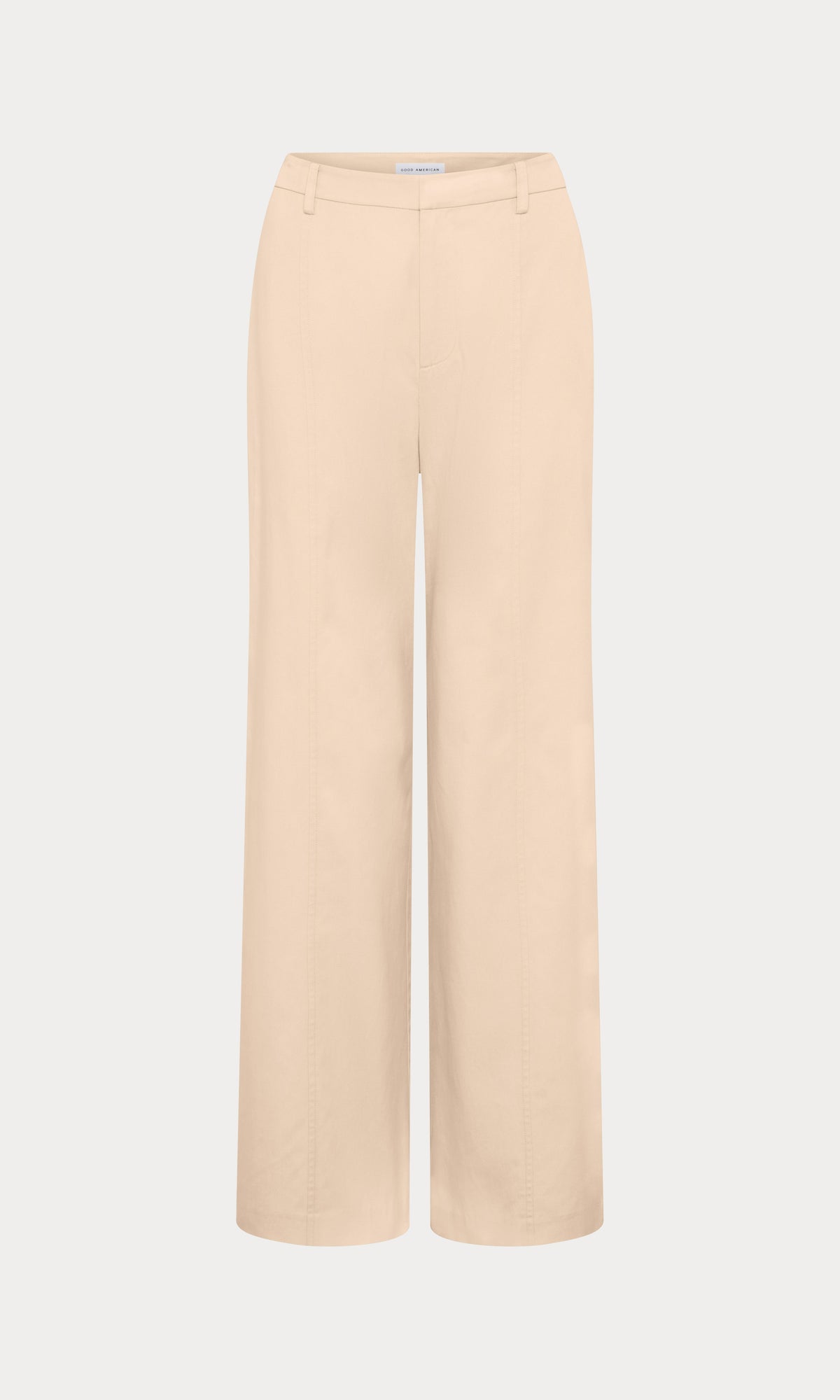 THE SEAMED WIDE LEG TROUSER LIGHT TAUPE