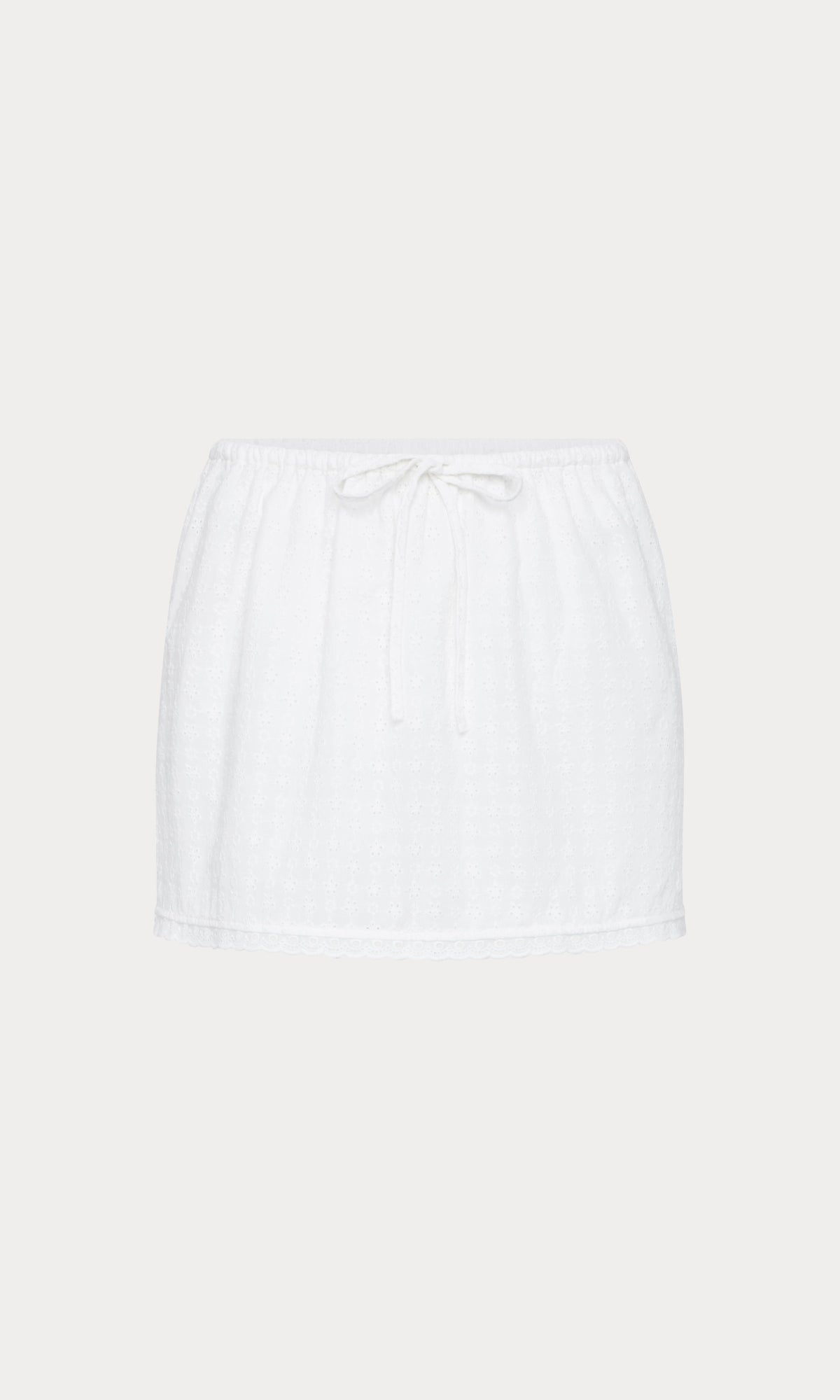 THE EYELET SKIRT WHITE001