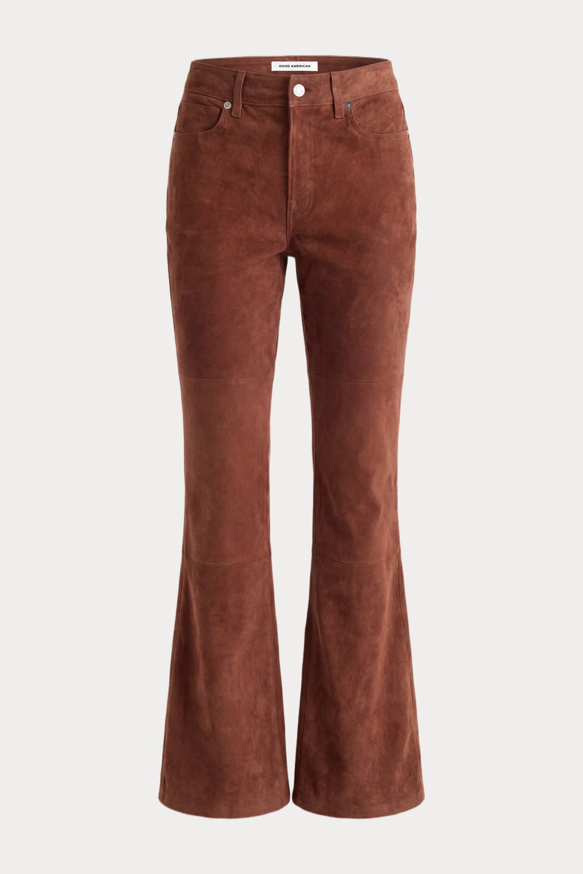 SUEDE GOOD LEGS FLARE PANT CAFE CLAY