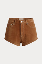 THE BETTER THAN SUEDE MICRO SHORT CAFE CLAY