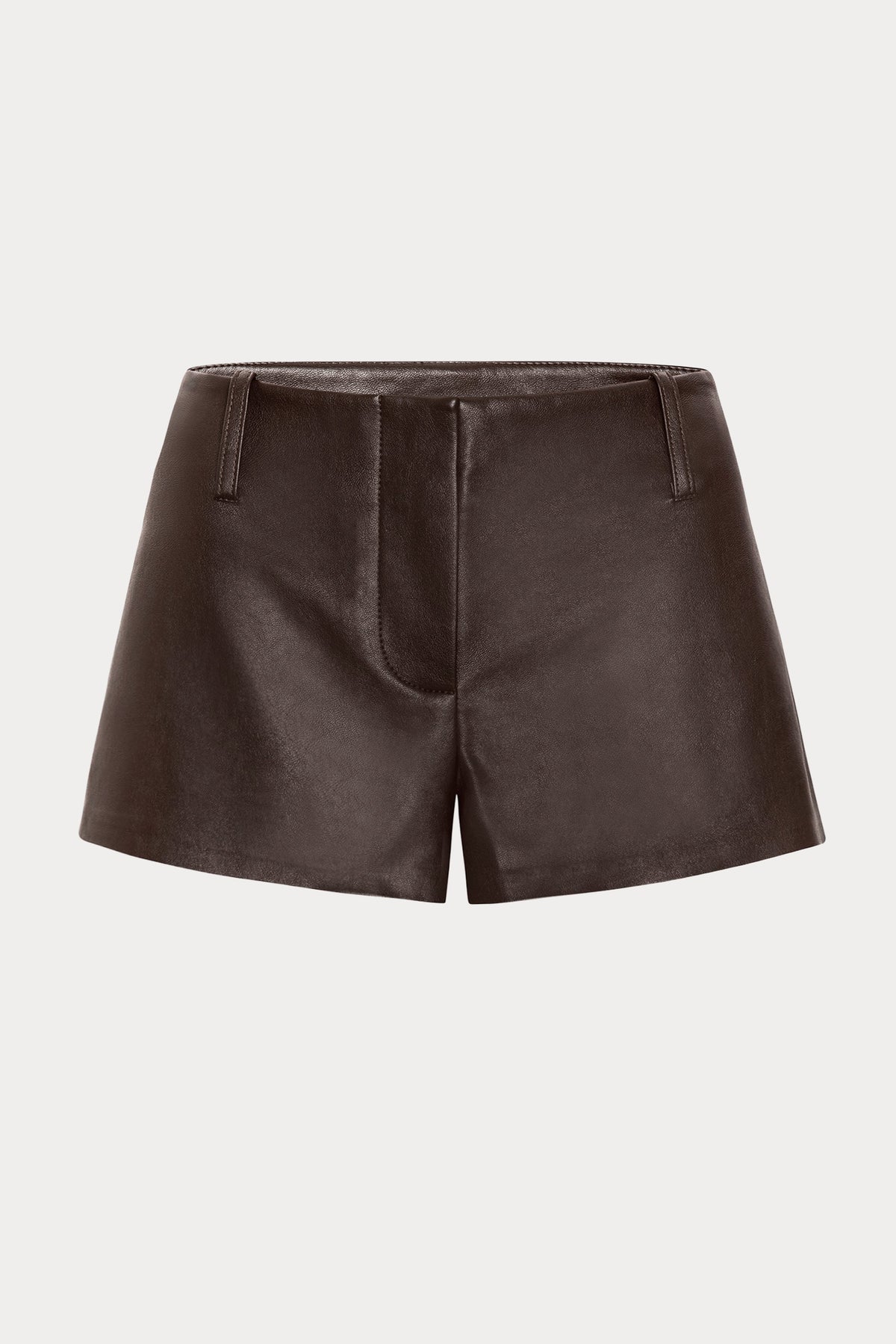 THE BETTER THAN LEATHER TROUSER SHORT DEEP CHOCOLATE