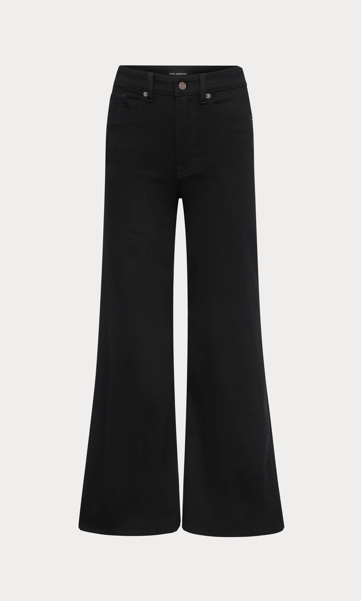 NEVER FADE GOOD WAIST PALAZZO JEANS BLACK