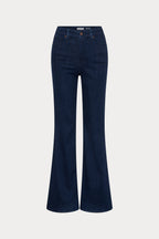 GOOD WAIST PALAZZO JEANS INDIGO1153