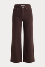 GOOD WAIST PALAZZO ANKLE JEANS ESPRESSO