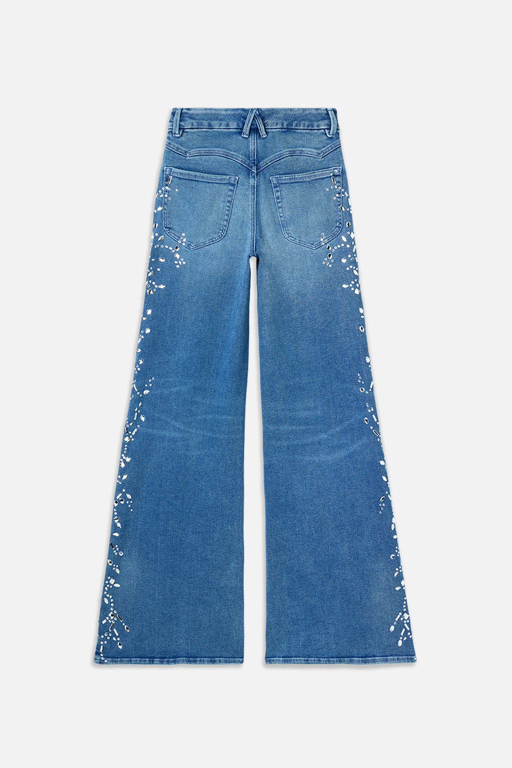 DOLLY JOLEANS CRYSTAL WIDE JEANS INDIGO1089