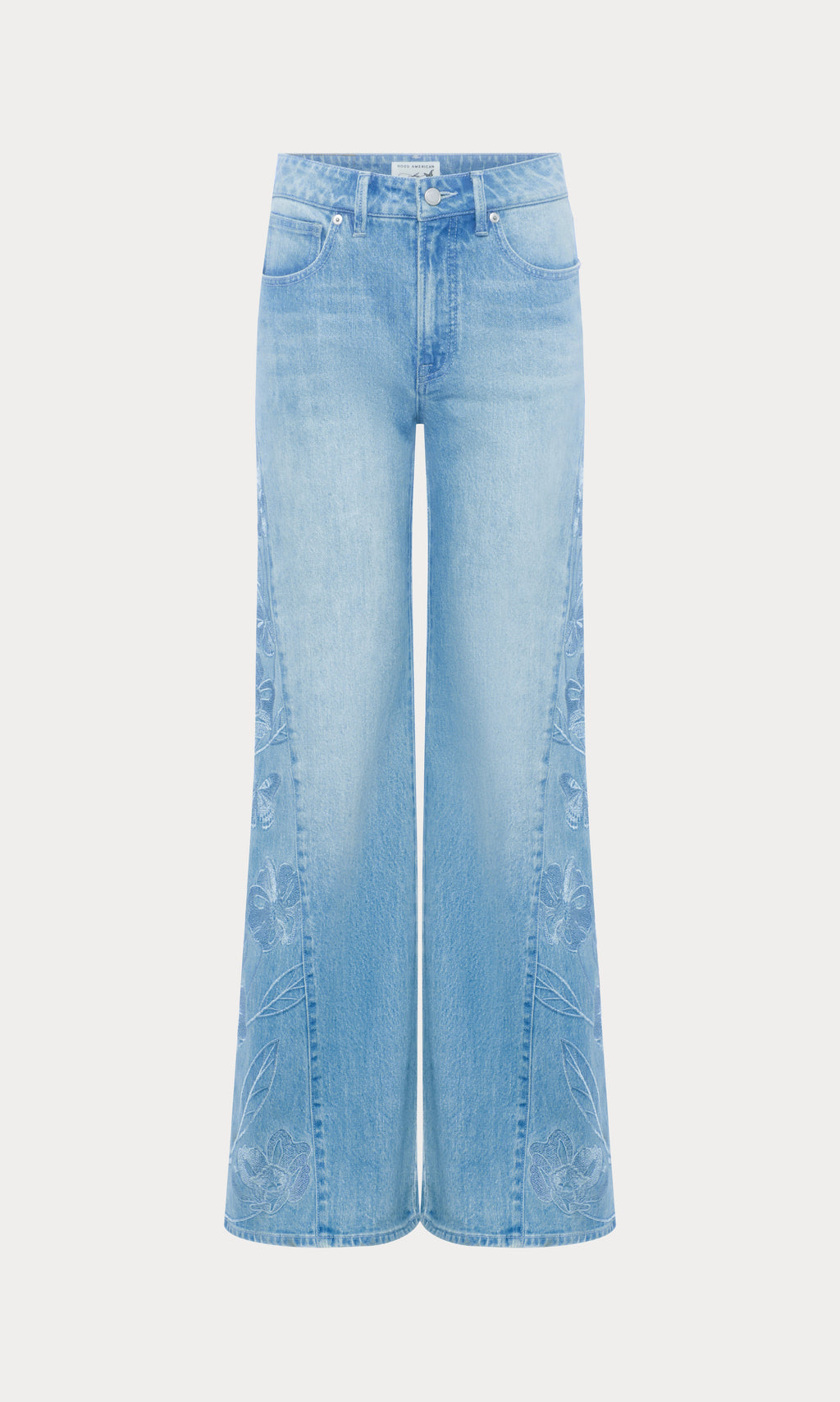 DOLLY JOLEANS EMBROIDERED GOOD WAIST PALAZZO JEANS INDIGO1202
