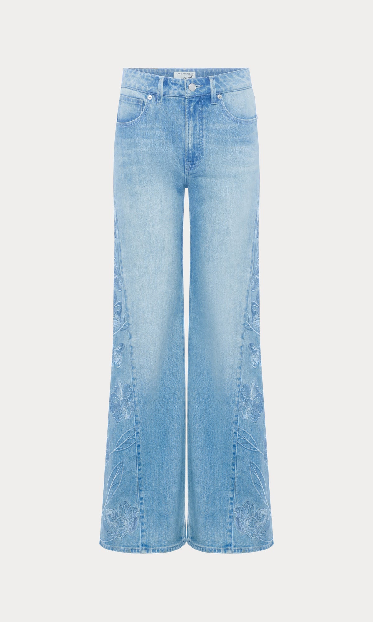 DOLLY JOLEANS EMBROIDERED GOOD WAIST PALAZZO JEANS INDIGO1202