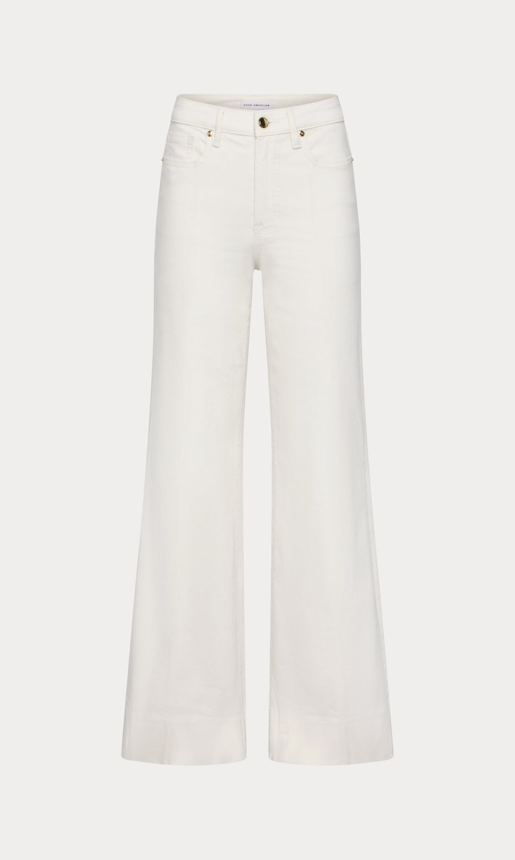 GOOD WAIST PALAZZO JEANS COTTON WHITE
