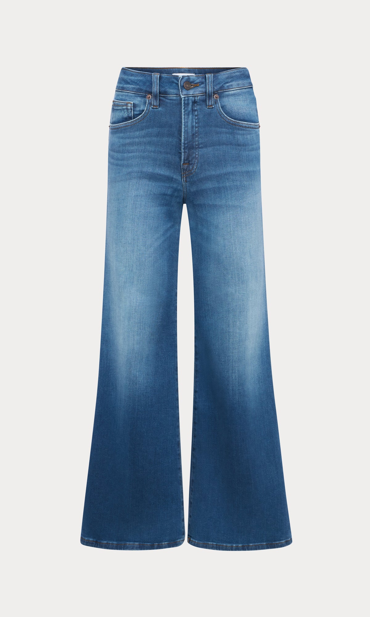 SOFT TECH GOOD WAIST PALAZZO JEANS INDIGO1233