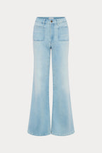SOFT TECH GOOD WAIST PALAZZO JEANS INDIGO1129
