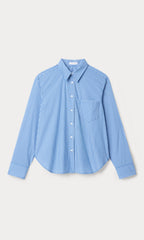 POPLIN CLASSIC BOXY SHIRT BLUE &amp WHITE STRIPE