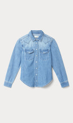 DOLLY SLIM FIT DENIM SHIRT LIGHT BLUE
