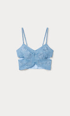 DOLLY BUTTERFLY TOP INDIGO1201