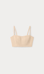 THE BUSTIER TOP LIGHT TAUPE