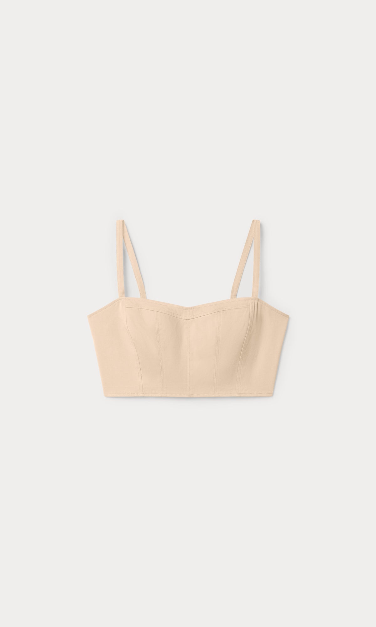 THE BUSTIER TOP LIGHT TAUPE