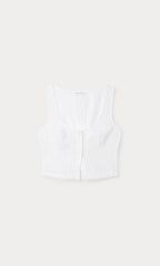 THE EYELET TOP WHITE001