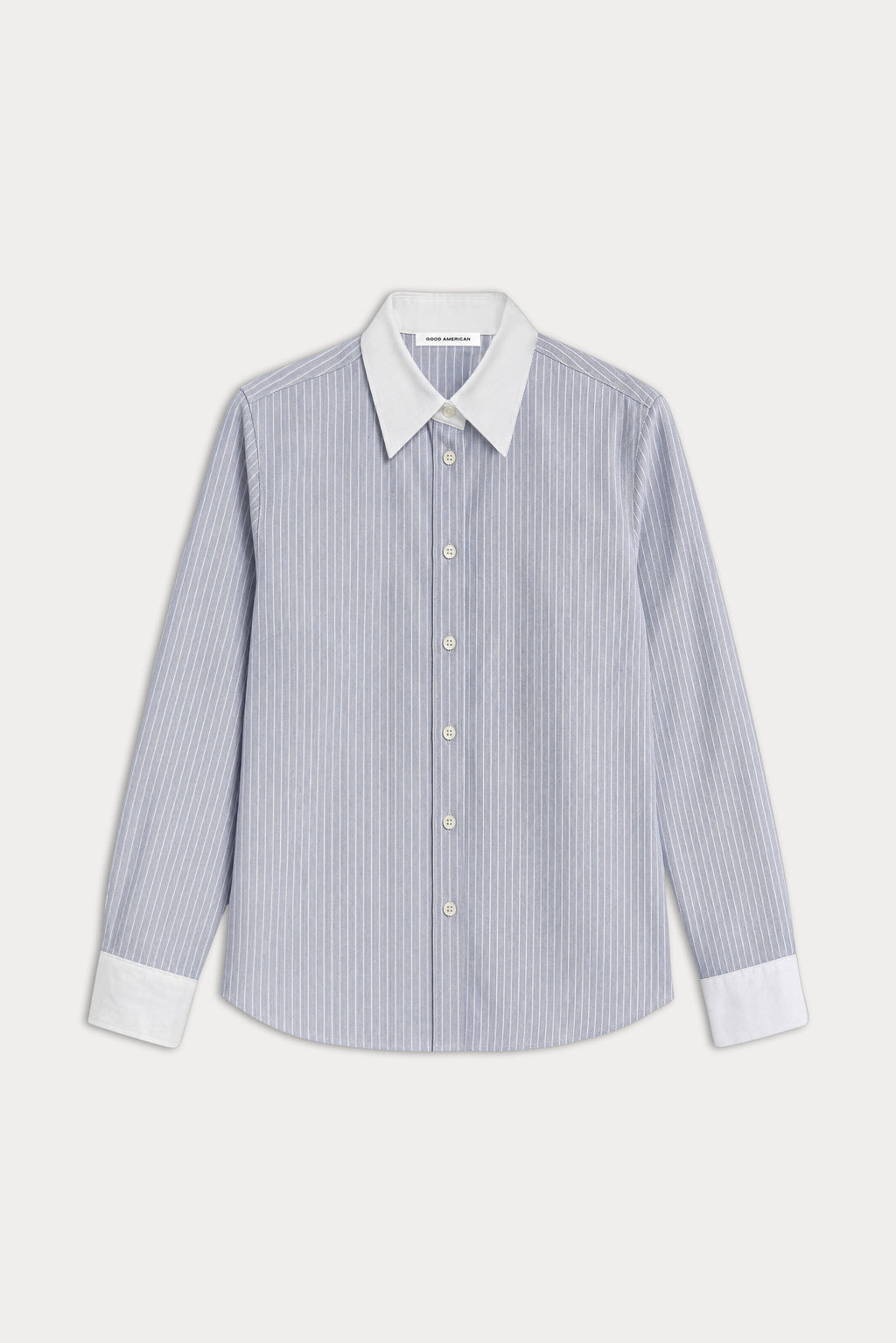 THE OXFORD CONTRAST SHIRT SLATE BLUE STRIPE