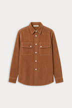 THE BETTER THAN SUEDE OVERSHIRT CAFE CLAY