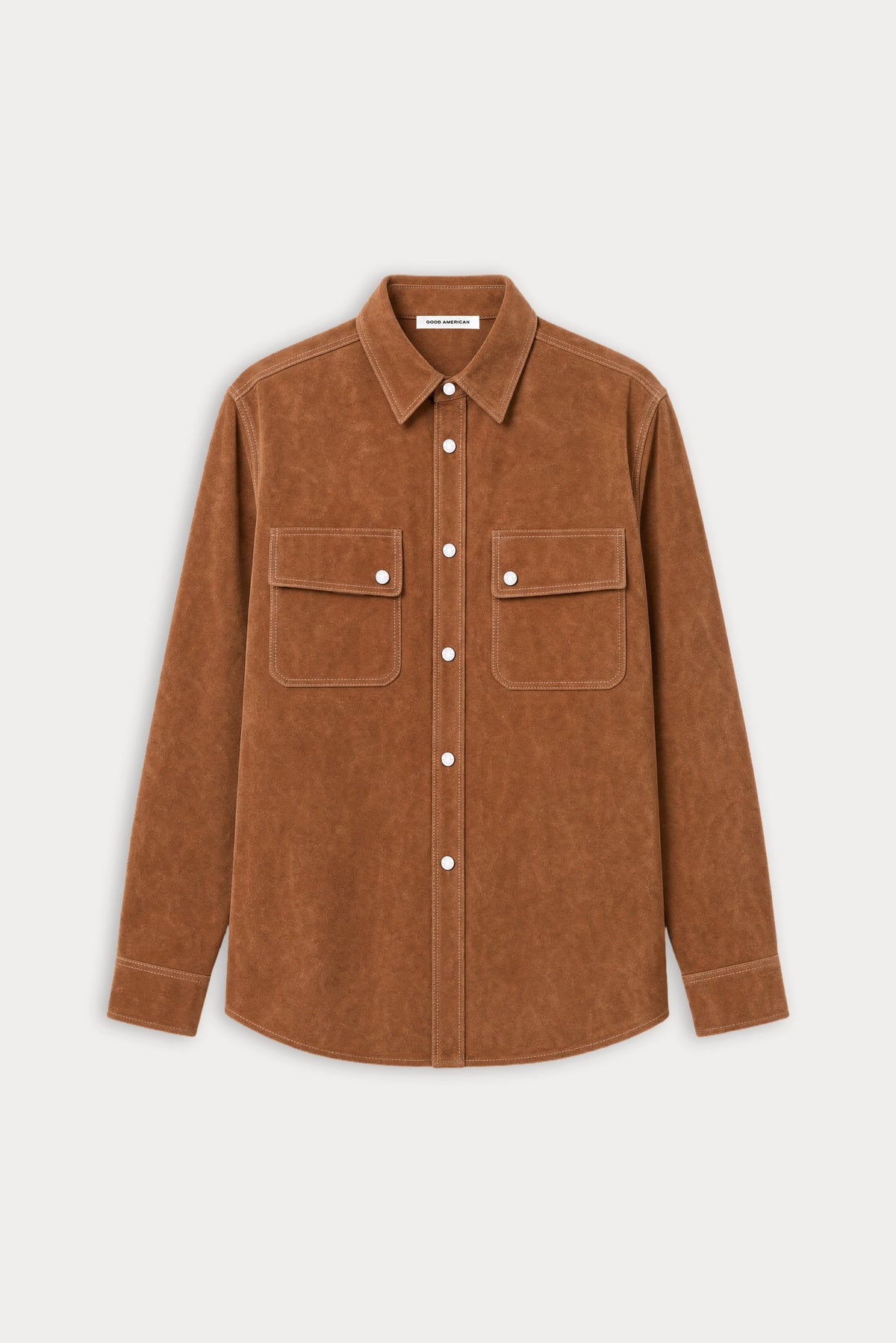THE BETTER THAN SUEDE OVERSHIRT CAFE CLAY